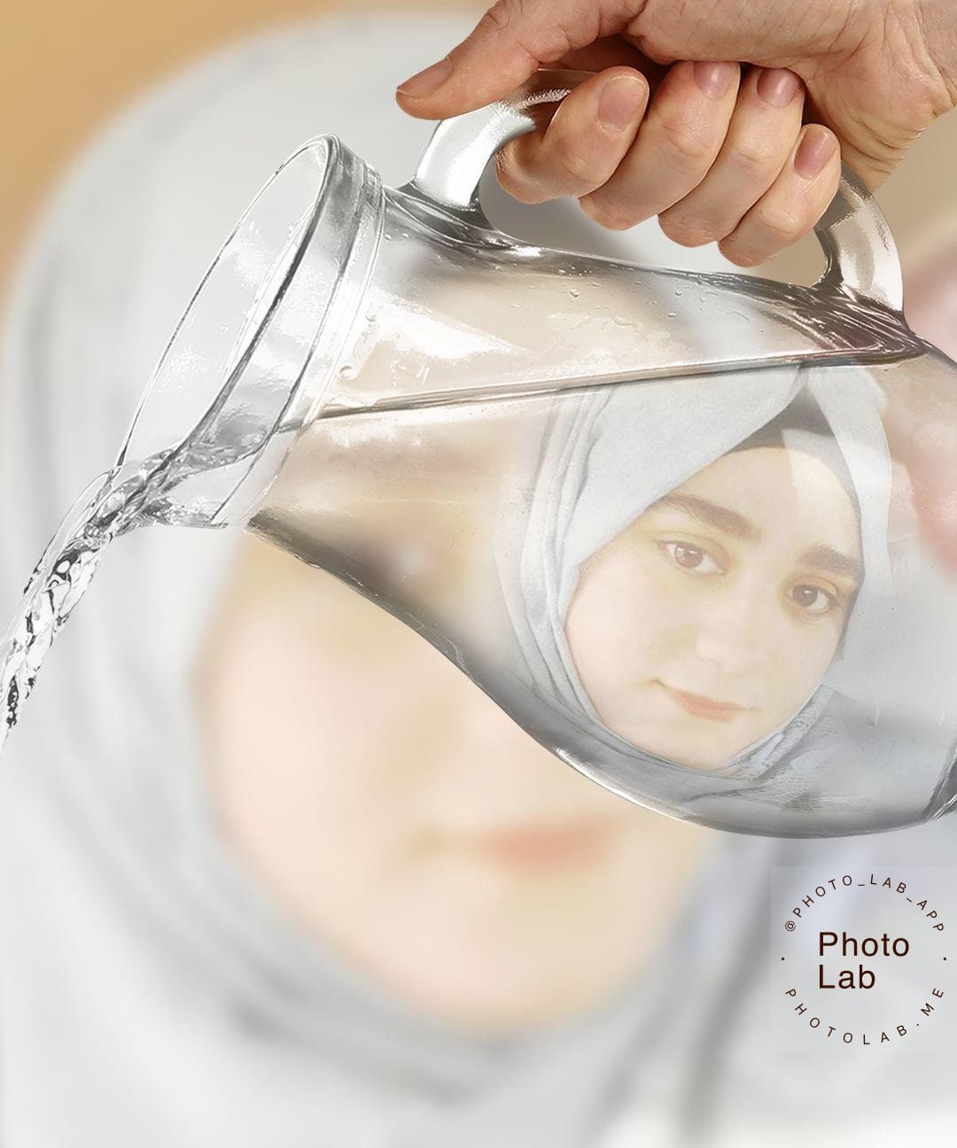 صورة بتأثير مائي إبداعي